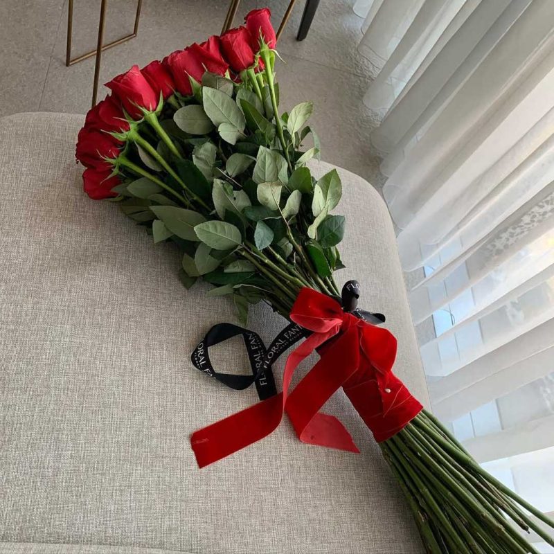 Red roses freedom 1meter