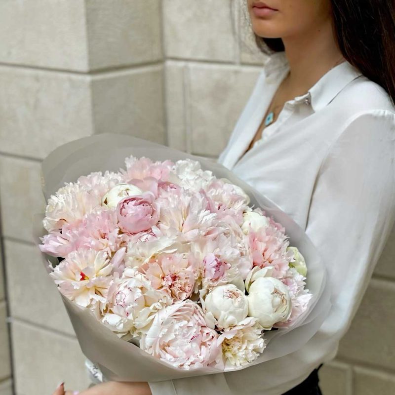 Soft Blush Peony Bouquet