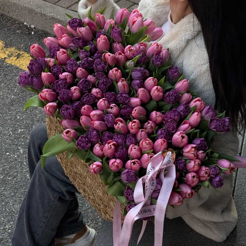 Basket of Tulips