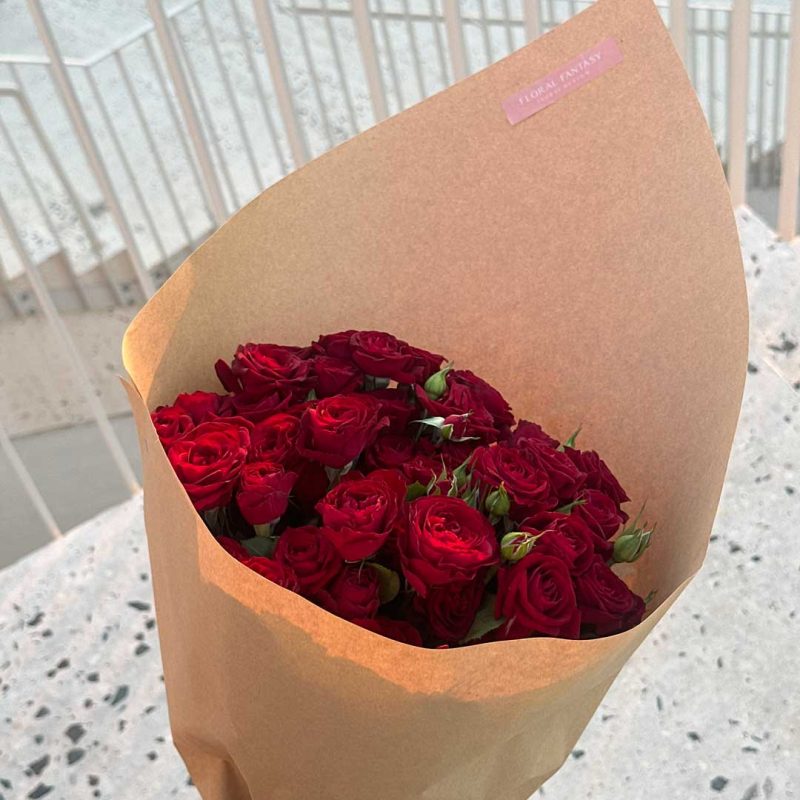 Ruby Red Spray Roses